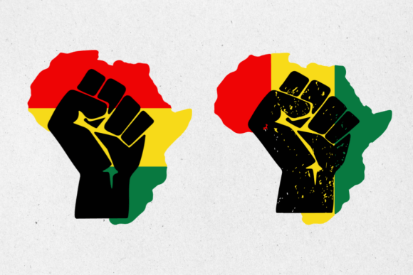 Africa Fist Svg, African Love Flag Afric Graphics