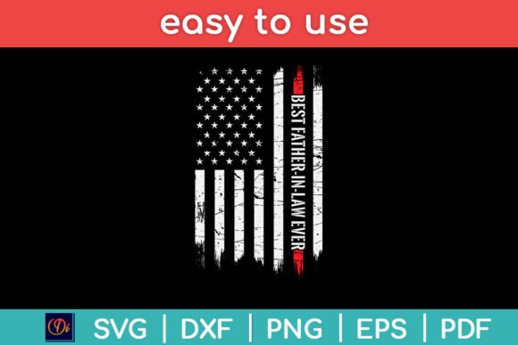 American Flag Best Father-in-law Ever Graphics
