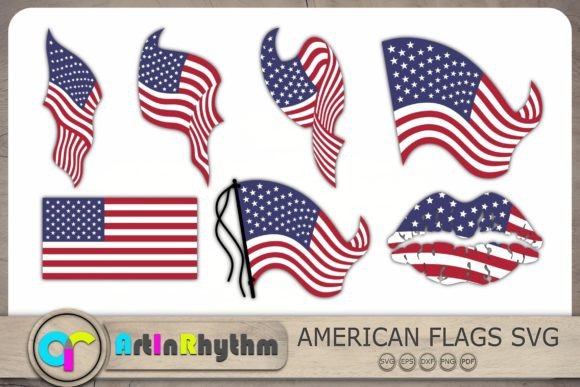 American Flag Svg Bundle for Crafts and Graphics