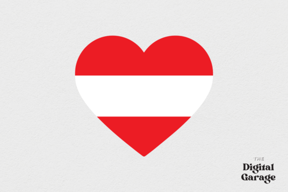 Austria Flag, Austria Heart SVG PNG – Graphics & Crafts