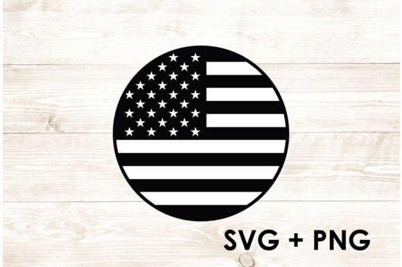 Circle USA America American Flag Clipart: Graphics for Crafts