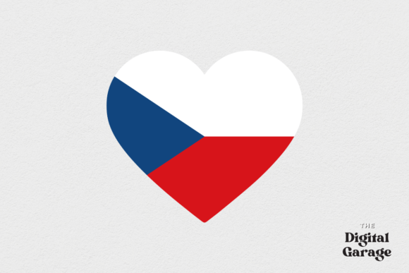 Czechia Flag, Czechia Heart SVG PNG
