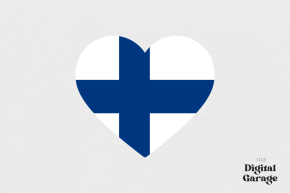 Finland Flag, Finland Heart SVG PNG: Graphics and Crafts in One