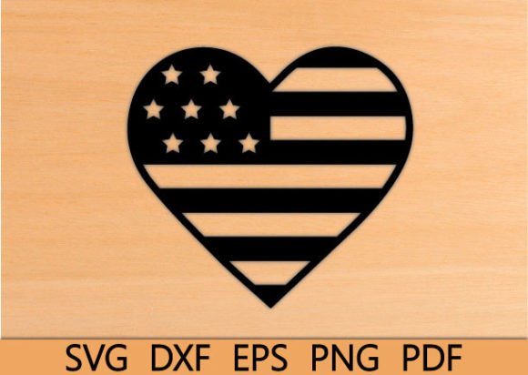 Love Usa Flag Wall Art: Graphics and Crafts for Creative Projects
