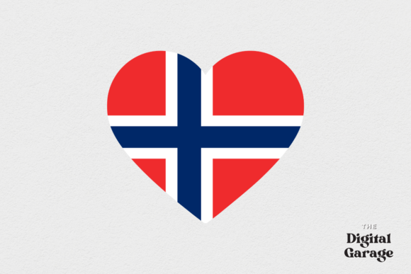 Norway Flag, Norway Heart SVG PNG: Graphics for Crafts