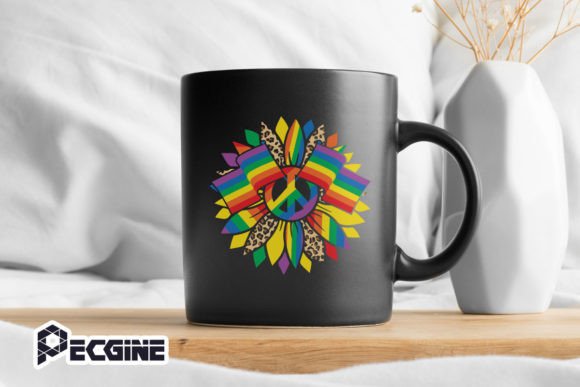 Sunflower LGBT Rainbow Flag - Graphics & Crafts